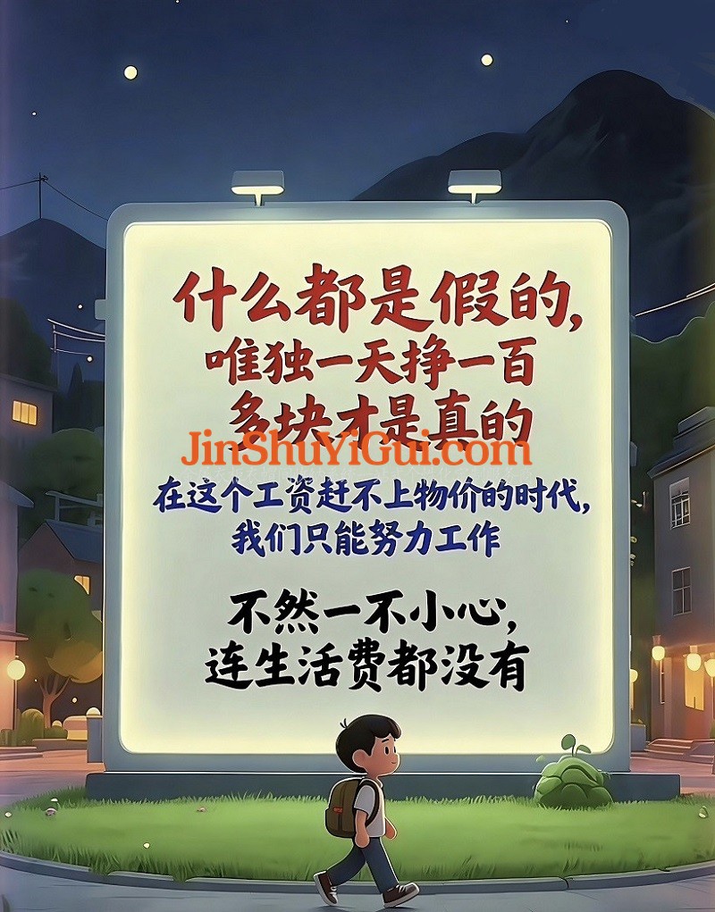 什么都是假的，唯独一天挣一百多块才是真的。在这个工资赶不上物价的时代，我们只能努.jpg